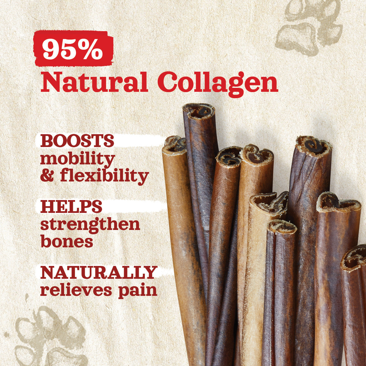 6 Inch Beef Collagen Sticks