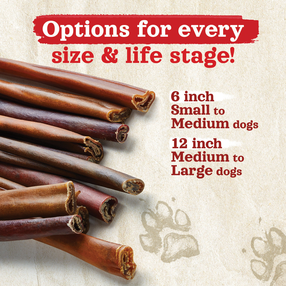 6 Inch Beef Collagen Sticks